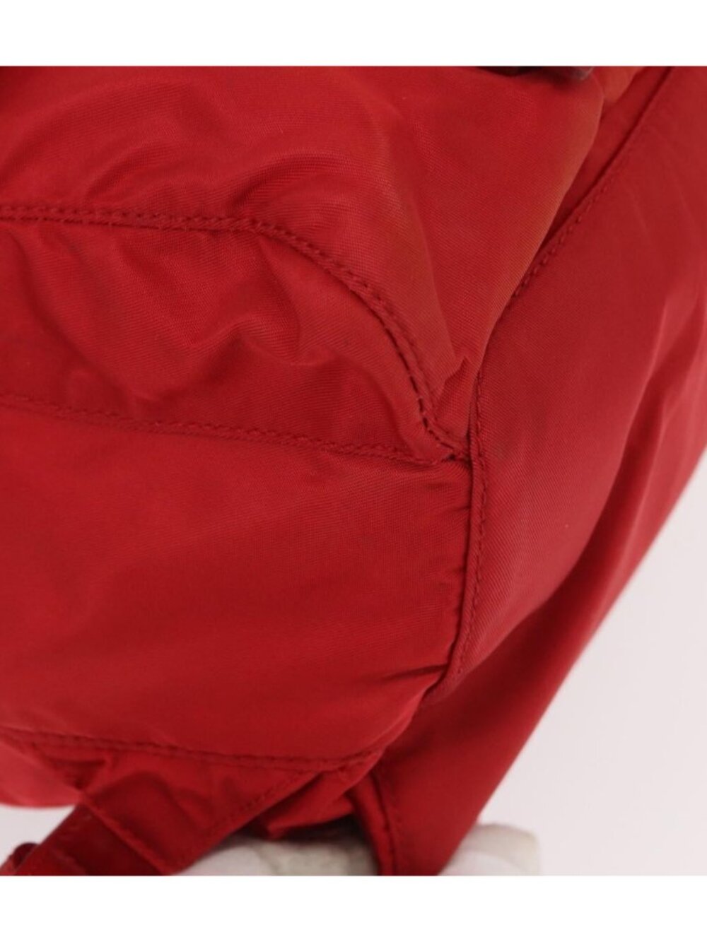 PRADA Backpack Nylon Red Silver - Picture 10 of 16